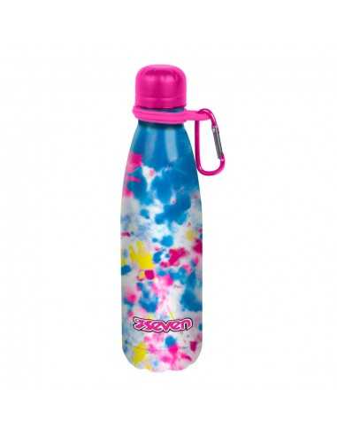 Borraccia Seven 500ML Inox 304 Termica con Moschettone Cloudy Shapes - SEV300112311 | Futurartb2b Ingrosso Giocattoli