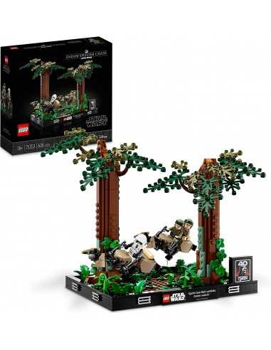 Lego Star Wars 75353 Diorama inseguimento con lo speeder su Endor - LEG6427691 | Futurartb2b Ingrosso Giocattoli