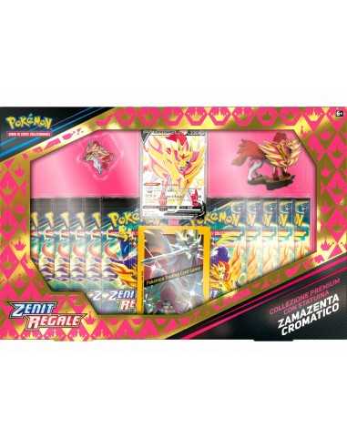 Pokemon zacian cromatico collezione premium con statuina ITA - GAMPK60283-2 | Futurartb2b Ingrosso Giocattoli