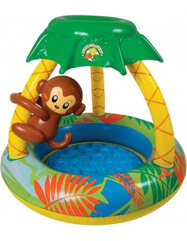 Baby Piscina can copertura e scimmia - INT17044 | Futurartb2b Ingrosso Giocattoli