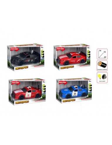 Auto City Scala 1:20 a frizione con luci e suoni - 3 colori - TOY27896 | Futurartb2b Ingrosso Giocattoli