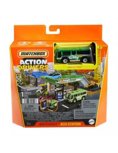 Matchbox Action Drivers bus station con veicolo - TOYHJT89/HDL08 | Futurartb2b Ingrosso Giocattoli