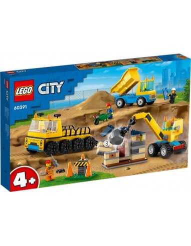 Lego City 60391 Camion da cantiere e gru con palla da demolizione - LEG6425871 | Futurartb2b Ingrosso Giocattoli