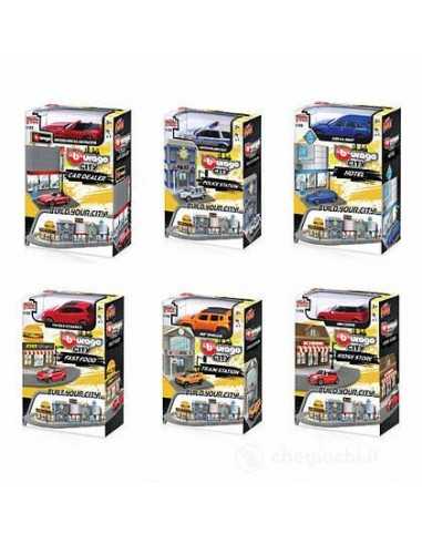 Burago Playset City con auto 1:43 - 6 modelli - GOL18-31500 | Futurartb2b Ingrosso Giocattoli