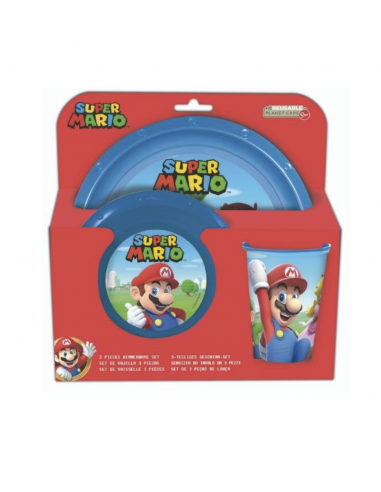 SET PAPPA 3PZ SUPER MARIO - DIM21415 | Futurartb2b Ingrosso Giocattoli