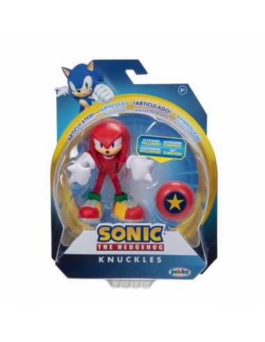 Sonic - Personaggio knuckles con star spring 10 centimetri - JAK41677-1 | Futurartb2b Ingrosso Giocattoli