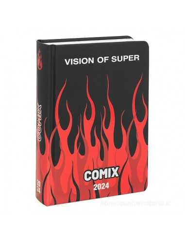 Comix Diario Medium 16M nero fiamme limited edition - PAN70510VS | Futurartb2b Ingrosso Giocattoli