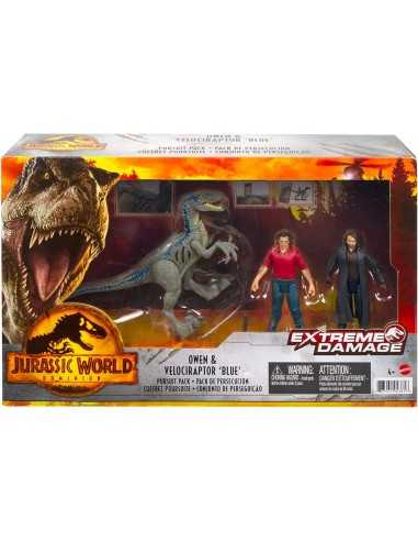 Jurassic World owene velociraptor blue extreme damage - TOYGWN25 | Futurartb2b Ingrosso Giocattoli