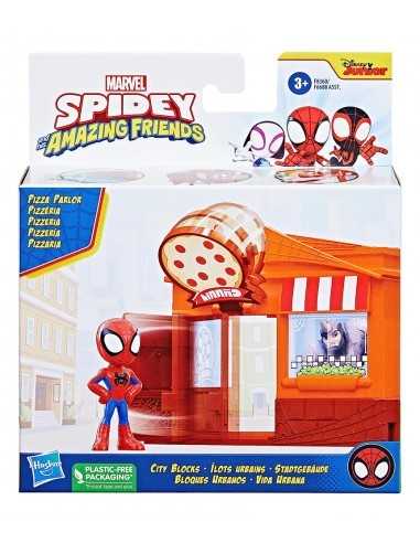 Spidey Pizzeria Playset city blocks - HASF6688/F8360 | Futurartb2b Ingrosso Giocattoli