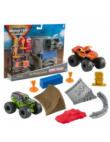 Monster trucks set rampa con 2 veicoli - TOY6058007 | Futurartb2b Ingrosso Giocattoli