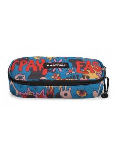 Eastpak OVAL SINGLE Doodle Blue - EASEK0007177D7 | Futurartb2b Ingrosso Giocattoli