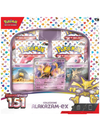 POKEMON - SCARLATTO E VIOLETTO 151 - COLLEZIONE ALAKAZAM EX ITA - GAMPK60315 | Futurartb2b Ingrosso Giocattoli