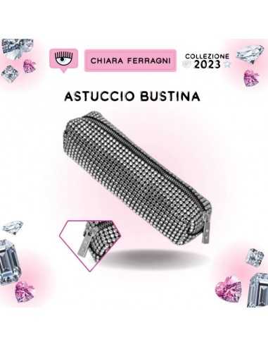 chiara Ferragni ASTUCCIO BUSTINA BAULETTO 19,5 X 7,5 X 5,5 CON STRASS CHIARA - PIG023268700 | Futurartb2b Ingrosso Giocattoli