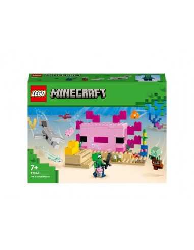 Lego Minecraft 21247 La casa dellAxolotl - LEG6425594 | Futurartb2b Ingrosso Giocattoli