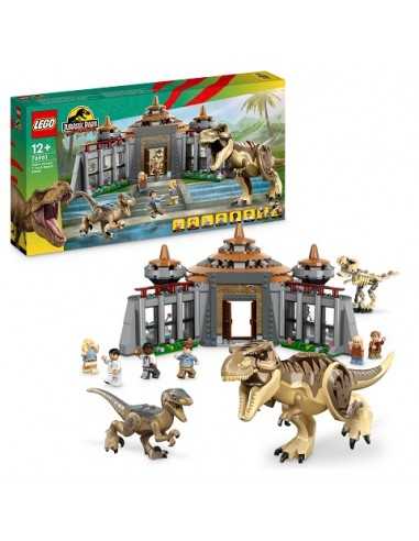 Lego Jurassic World 76961 Centro visitatori: l attacco del T. rex e del Raptor - LEG6427974 | Futurartb2b Ingrosso Giocattoli