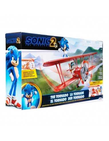 Sonic 2 veicolo the tornado con 2 personaggi - JAK41267 | Futurartb2b Ingrosso Giocattoli