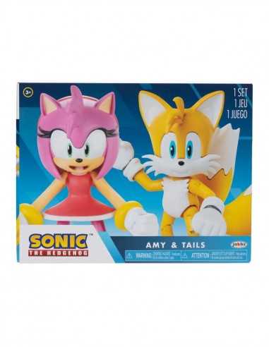 Sonic - Confezione 2 personaggi Tails e Modern Amy - JAK415944 | Futurartb2b Ingrosso Giocattoli