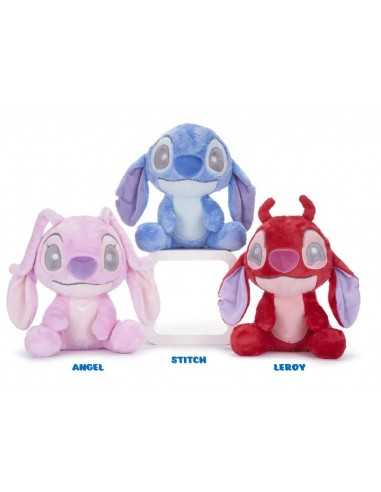 Peluche disney stitch 23cm - 3 colori - DIN71330 | Futurartb2b Ingrosso Giocattoli