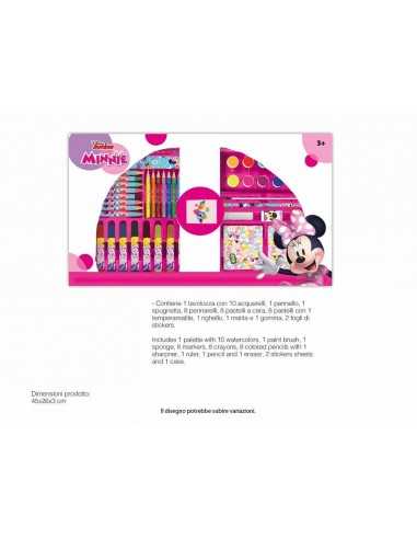 Minnie VALIGETTA COLORI 52pz - MCMIN0826 | Futurartb2b Ingrosso Giocattoli