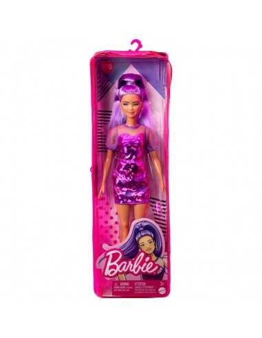 Barbie - fashionistas 178 bambola con vestito e capelli viola - TOYFBR37/HBV12 | Futurartb2b Ingrosso Giocattoli