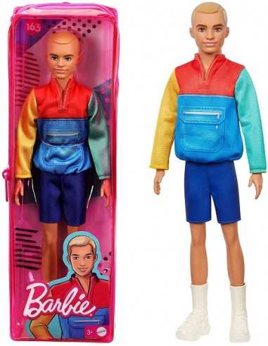 Barbie - Ken fashionistas 163 bambola Ken con maglia multicolor - TOYDWK44/GRB88 | Futurartb2b Ingrosso Giocattoli