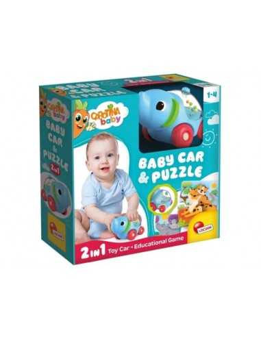 Carotina Baby Elefante Car & Puzzle - LIS102280 | Futurartb2b Ingrosso Giocattoli