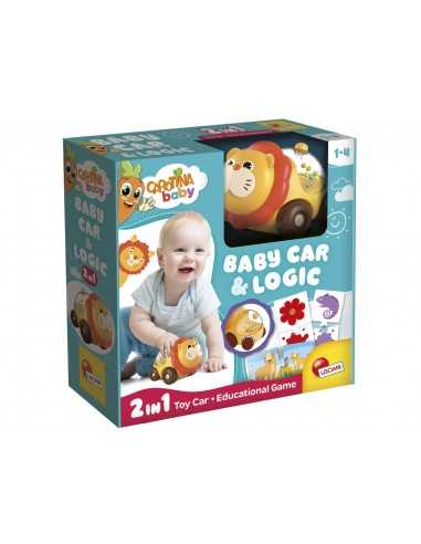 Carotina baby lion car & logic game 2 in 1 macchinina e gioco educativo - LIS102266 | Futurartb2b Ingrosso Giocattoli