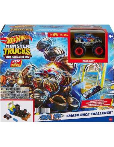 Hot wheels smash race challenge con pista e veicolo monster trucks - TOYHNB87/HNB89 | Futurartb2b Ingrosso Giocattoli