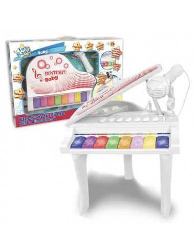 Baby piano elettronico con microfono - ICA102025 | Futurartb2b Ingrosso Giocattoli