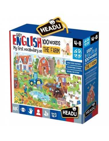 Easy English 100 Words The Farm - HEAIT20997 | Futurartb2b Ingrosso Giocattoli