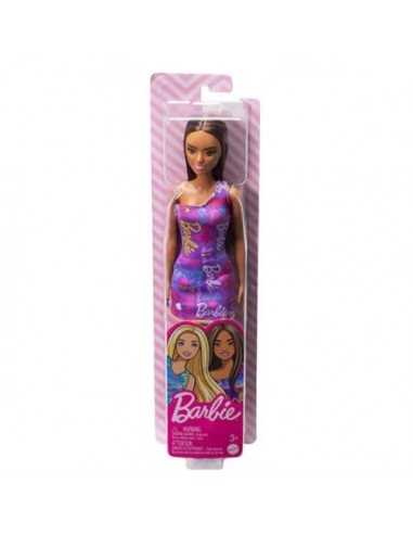 Barbie bambola Base bruna vestito viola - LSCGBK92/HGM57 | Futurartb2b Ingrosso Giocattoli