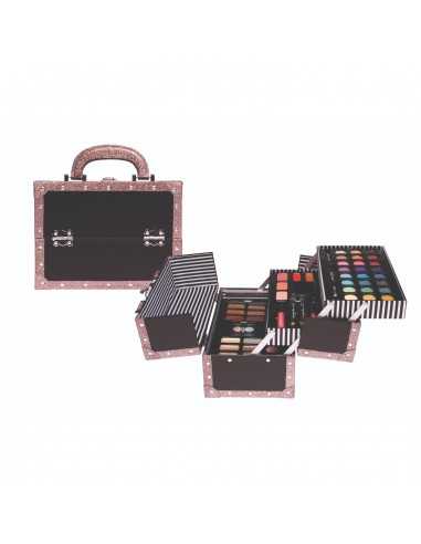 Causelle bauletto trousse blu-nero con glitter make-up - FIC60758 | Futurartb2b Ingrosso Giocattoli