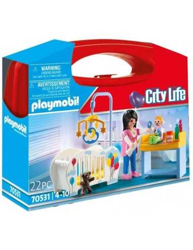 Playmobil City Life 70531 Valigetta Fasciatoio e Lettino baby - PLA70531 | Futurartb2b Ingrosso Giocattoli