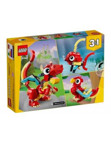 Lego Creator 31145 Drago rosso - LEG6470617 | Futurartb2b Ingrosso Giocattoli