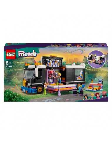 Lego Friends 42619 Tour Bus delle pop star - LEG6470694 | Futurartb2b Ingrosso Giocattoli