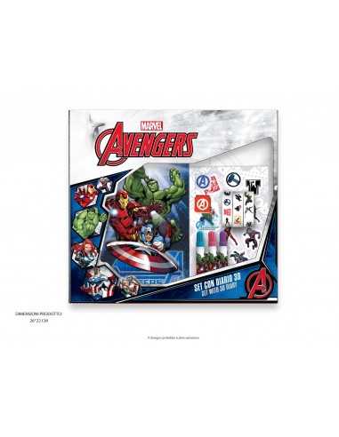 Avengers AGENDA colorie e accessori in box - MCSAV1054 | Futurartb2b Ingrosso Giocattoli