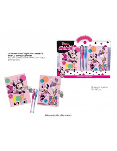 Minnie confezione 2 diari con penne - MCMIN0754 | Futurartb2b Ingrosso Giocattoli