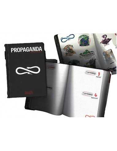 Agenda medium 16 Mesi propaganda black - PAN71685BK | Futurartb2b Ingrosso Giocattoli