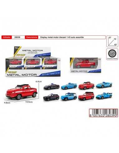 Auto metal motor emergency scala 1:43- assortiti - TOY28039 | Futurartb2b Ingrosso Giocattoli