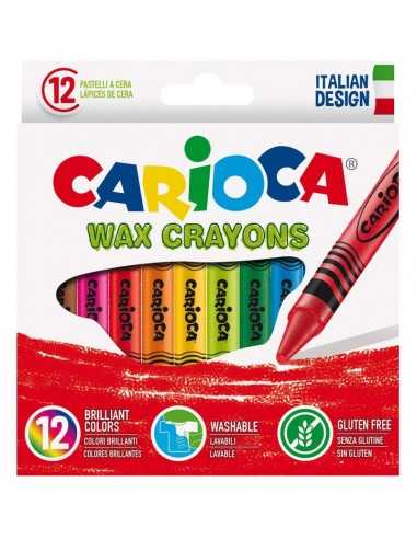 Carioca 12 pastelli a cera - EOL42365 | Futurartb2b Ingrosso Giocattoli