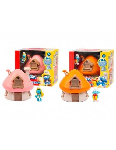 Puffi casa con chiave mini playset - 2 modelli - GIOPUF20000 | Futurartb2b Ingrosso Giocattoli