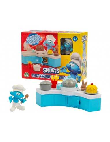 Puffi mini playset chef