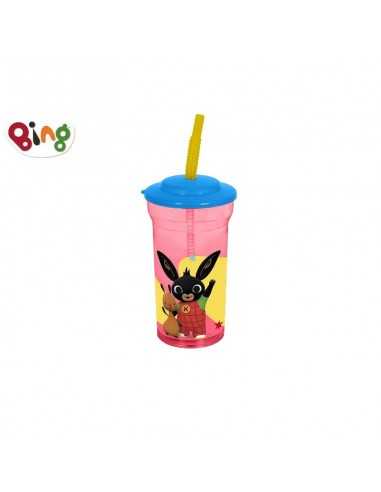 Bicchiere con cannuccia Bing 460ml - EOL089772 | Futurartb2b Ingrosso Giocattoli