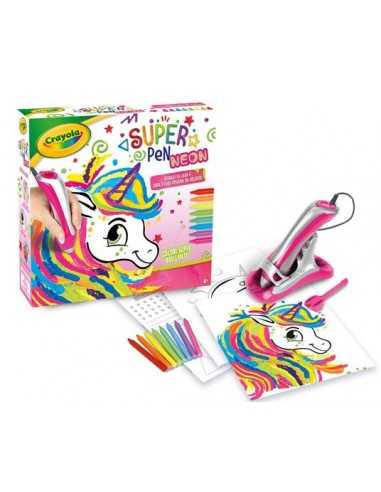 Crayola Super Pen Unicorno Neon - CRA25-0510 | Futurartb2b Ingrosso Giocattoli