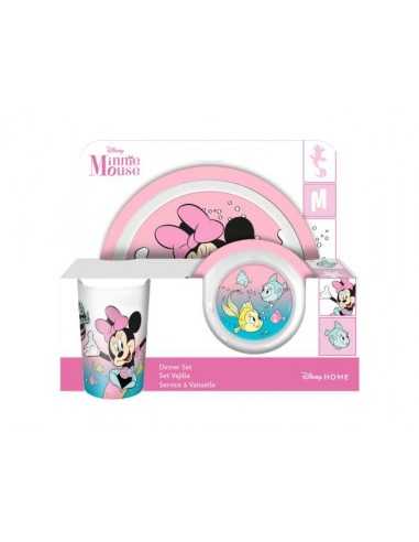 Disney Minnie Set Colazione Piatto piano piatto fondo e bicchiere - GES840449 | Futurartb2b Ingrosso Giocattoli