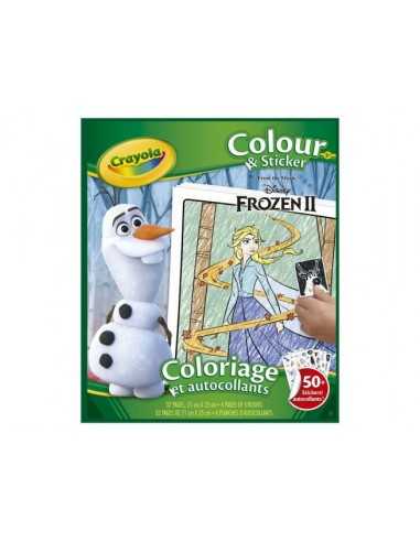 CRAYOLA - Album da colorare con Sticker, Soggetto Frozen 2 , 32 pagine divertenti e 4 fogli di adesivi inclusi - CRA04-5864 |...