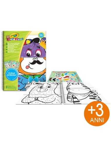 ALBUM DA COLORARE ABBINA & COLORA MINI KIDS CRAYOLA - CRA81-1527 | Futurartb2b Ingrosso Giocattoli