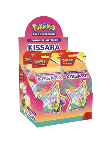 Pokemon Collezione Torneo Premium Kissara Box 4 confezioni - GAMPK61484 | Futurartb2b Ingrosso Giocattoli