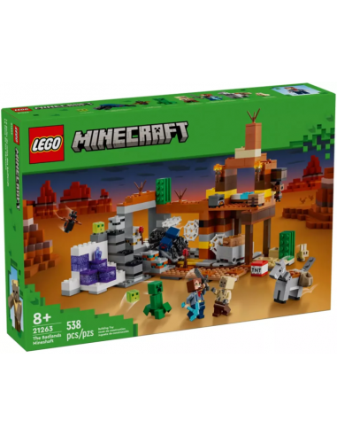 Lego Minecraft 21263 La miniera delle Badlands - LEG6470611 | Futurartb2b Ingrosso Giocattoli