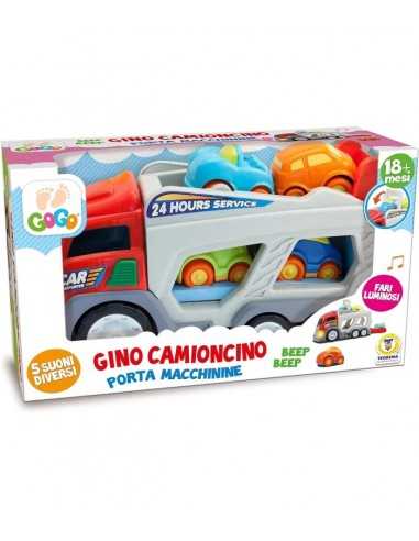 GOGO - GINO CAMIONCINO PORTA MACCHININE LUCI - TEO63749 | Futurartb2b Ingrosso Giocattoli